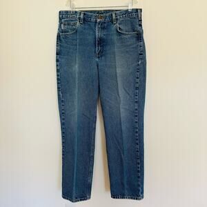 Carhartt Mens Traditional Cotton Medium Wash Denim 14806 Dungarees Jeans 36 X 32